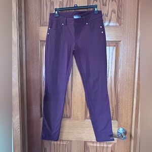 Athleta Maroon Straight Leg Leggings